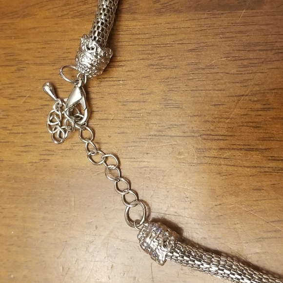 Big chunky silver statement necklace - Picture 6 of 7